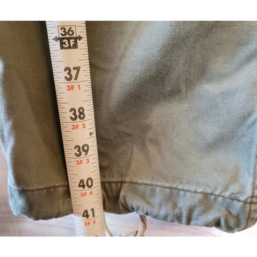 Vintage 90s Structure Men Zip Cargo Pants Utility Size M Army Green X-Marlin